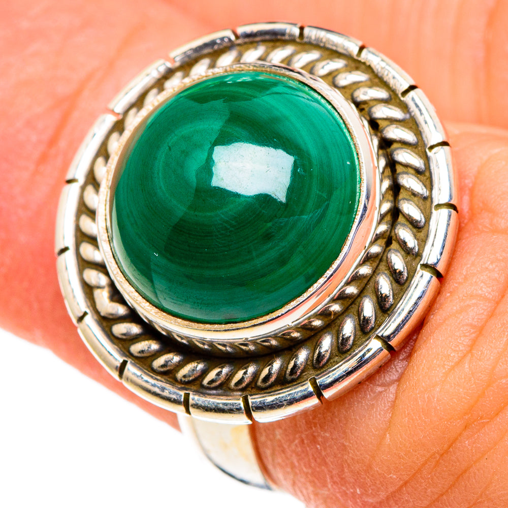 Malachite Rings handcrafted by Anasilvercos - RING86487