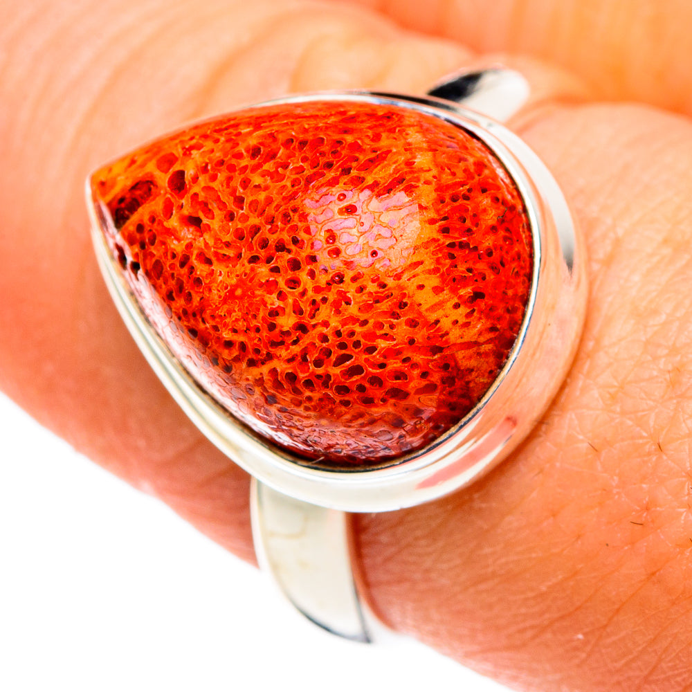 Sponge Coral Rings handcrafted by Anasilvercos - RING86494