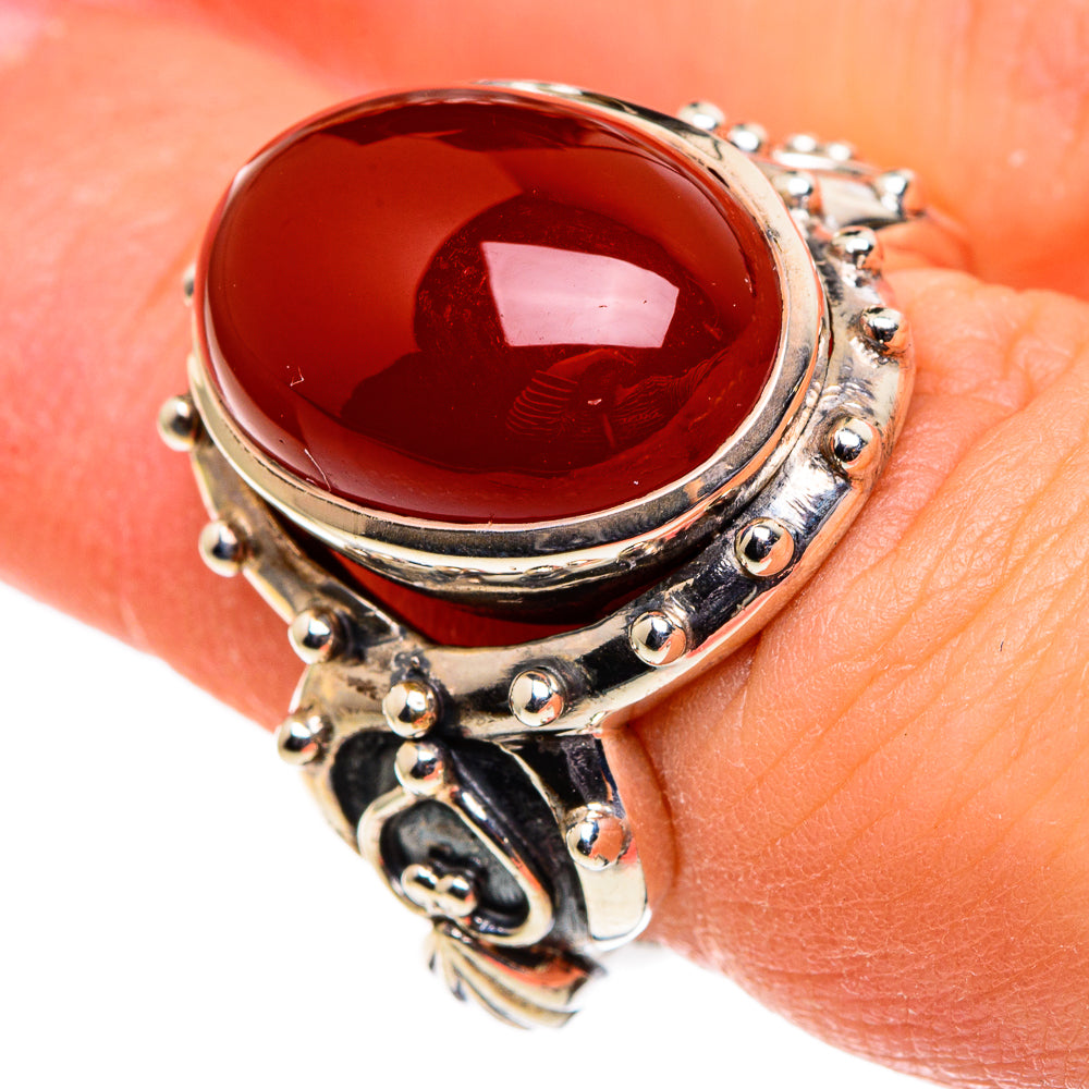 Red Onyx Rings handcrafted by Anasilvercos - RING86495