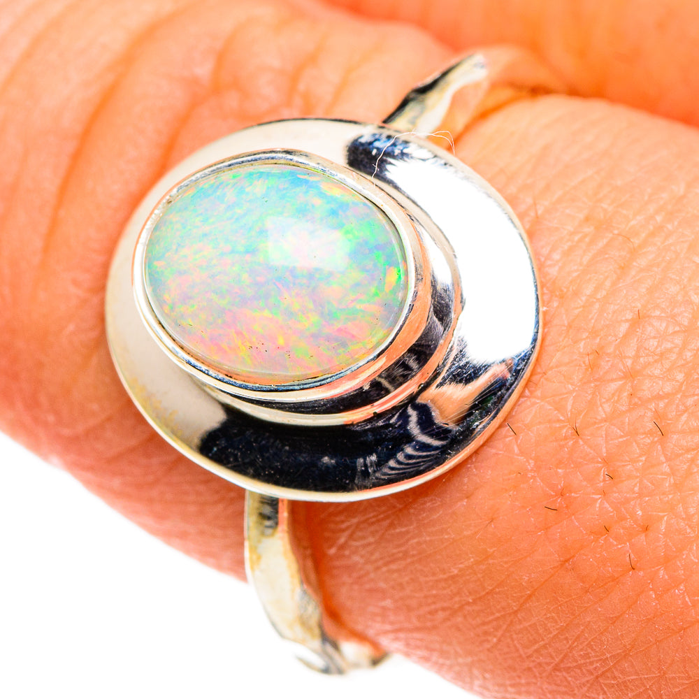 Ethiopian Opal Rings handcrafted by Anasilvercos - RING86545