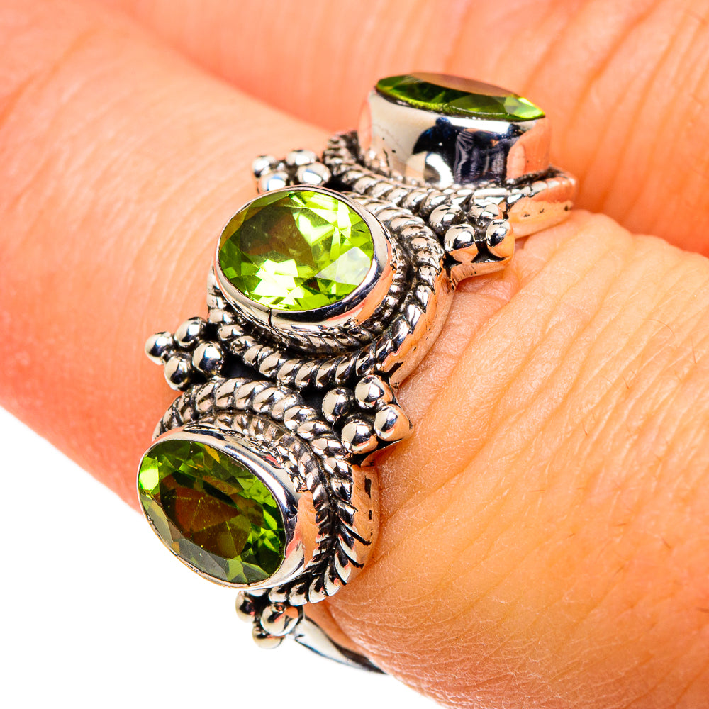 Peridot Rings handcrafted by Anasilvercos - RING86552