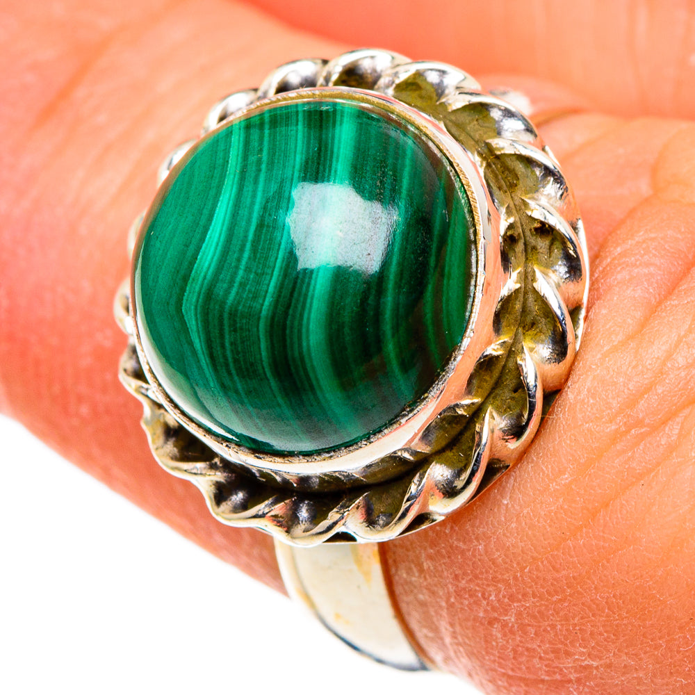 Malachite Rings handcrafted by Anasilvercos - RING86553