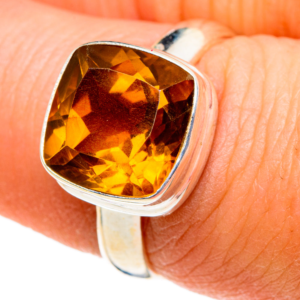 Mandarin Citrine Rings handcrafted by Anasilvercos - RING86558