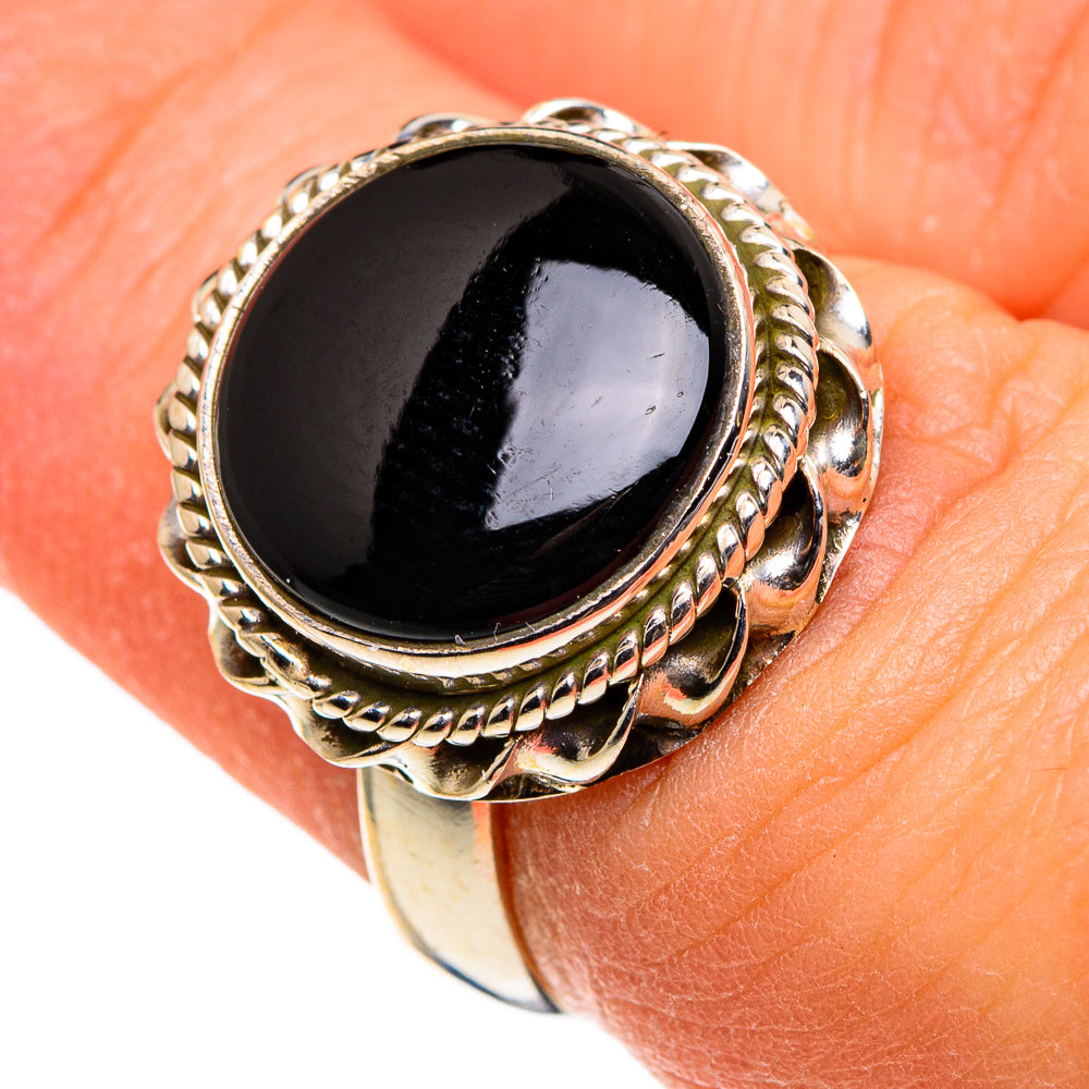 Black Onyx Rings handcrafted by Anasilvercos - RING86568