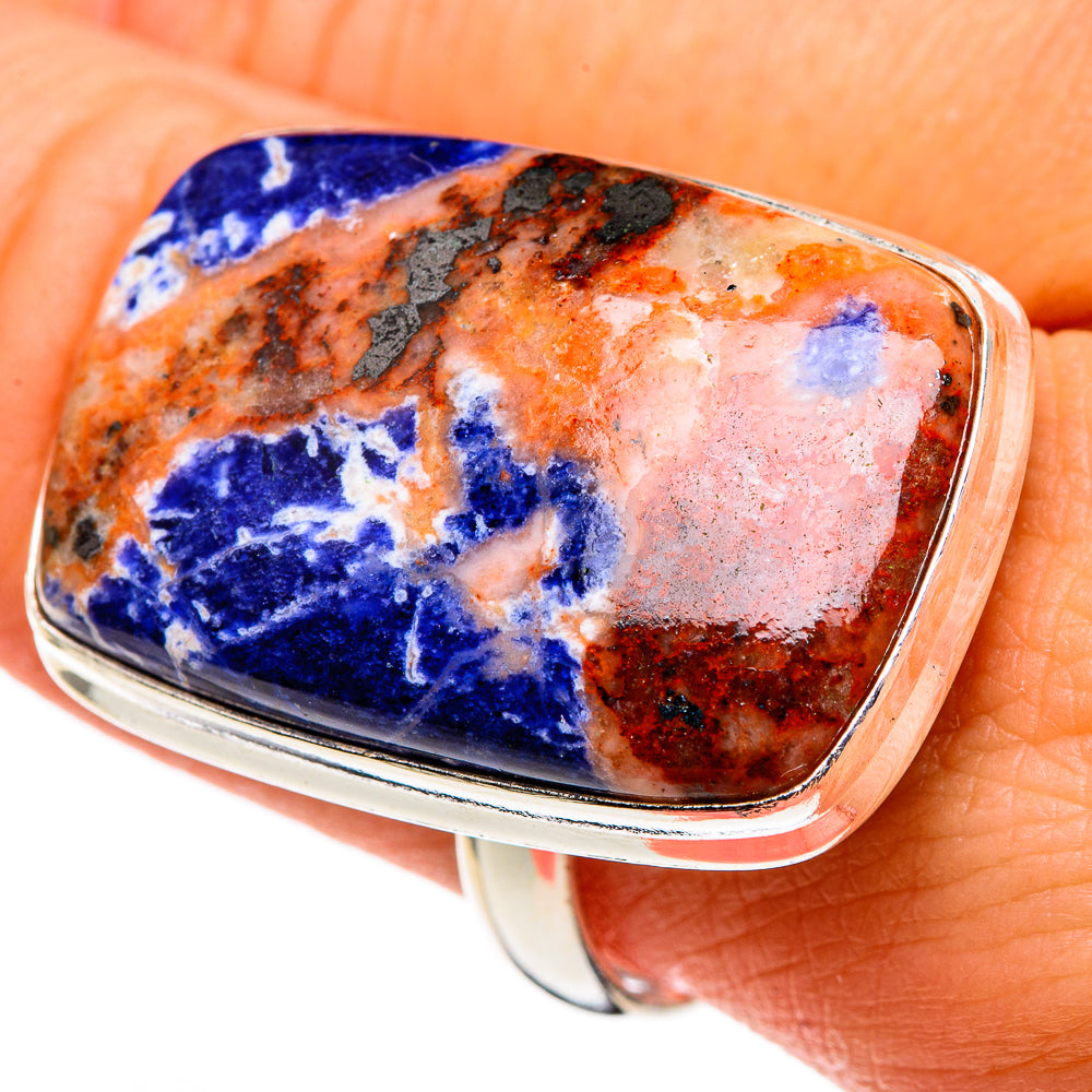 Sodalite Rings handcrafted by Anasilvercos - RING86578