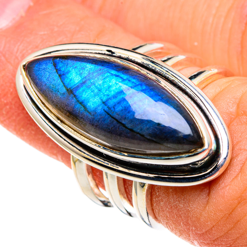 Labradorite Rings handcrafted by Anasilvercos - RING86589