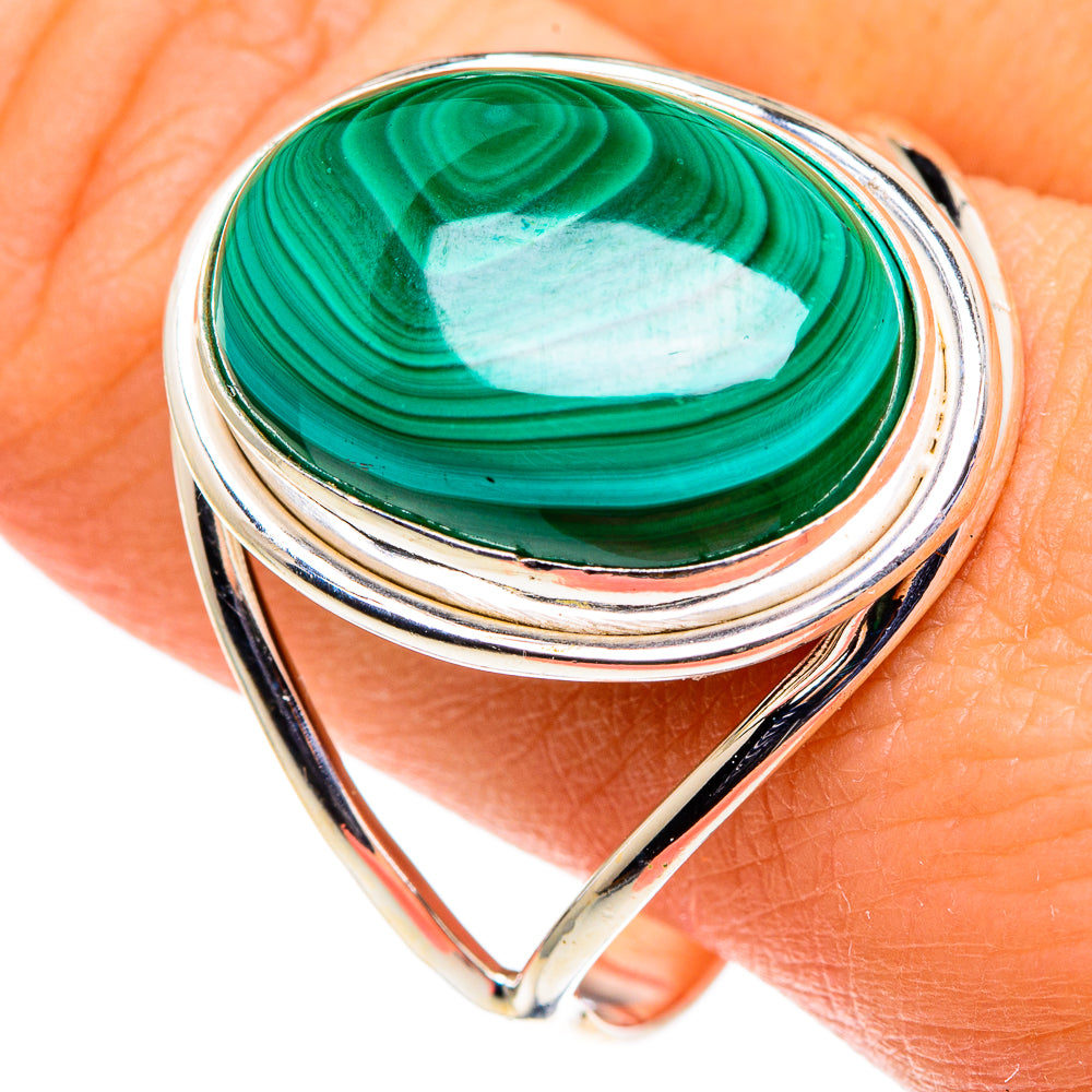 Malachite Rings handcrafted by Anasilvercos - RING86590