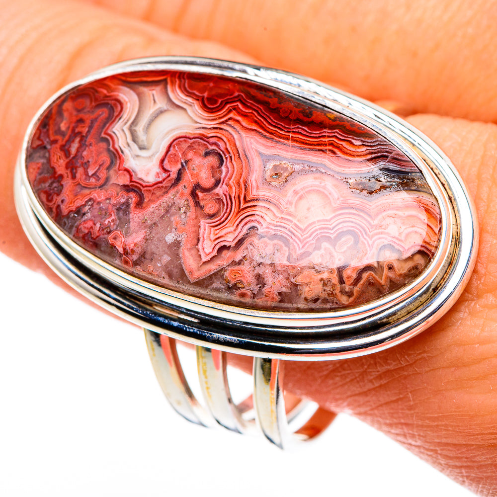 Crazy Lace Agate Rings handcrafted by Anasilvercos - RING86597
