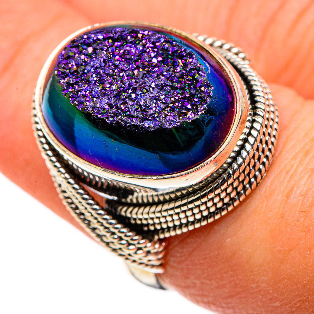 Titanium Druzy Rings handcrafted by Anasilvercos - RING86609