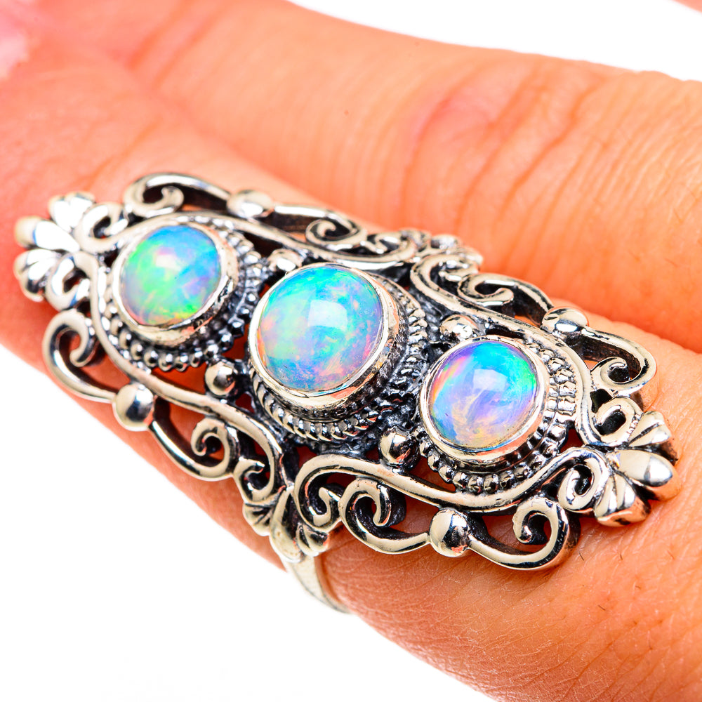 Ethiopian Opal Rings handcrafted by Anasilvercos - RING86616