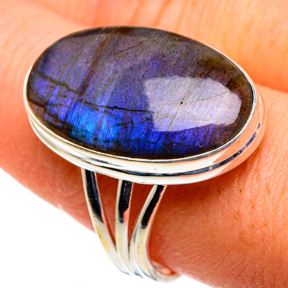 Labradorite Rings handcrafted by Anasilvercos - RING86625