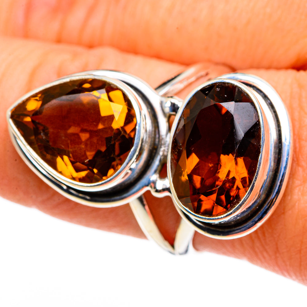 Mandarin Citrine Rings handcrafted by Anasilvercos - RING86640
