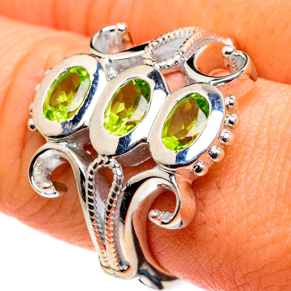 Peridot Rings handcrafted by Anasilvercos - RING86663