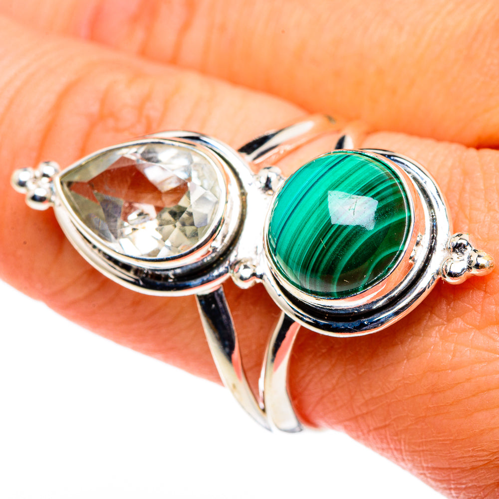 Malachite Rings handcrafted by Anasilvercos - RING86665