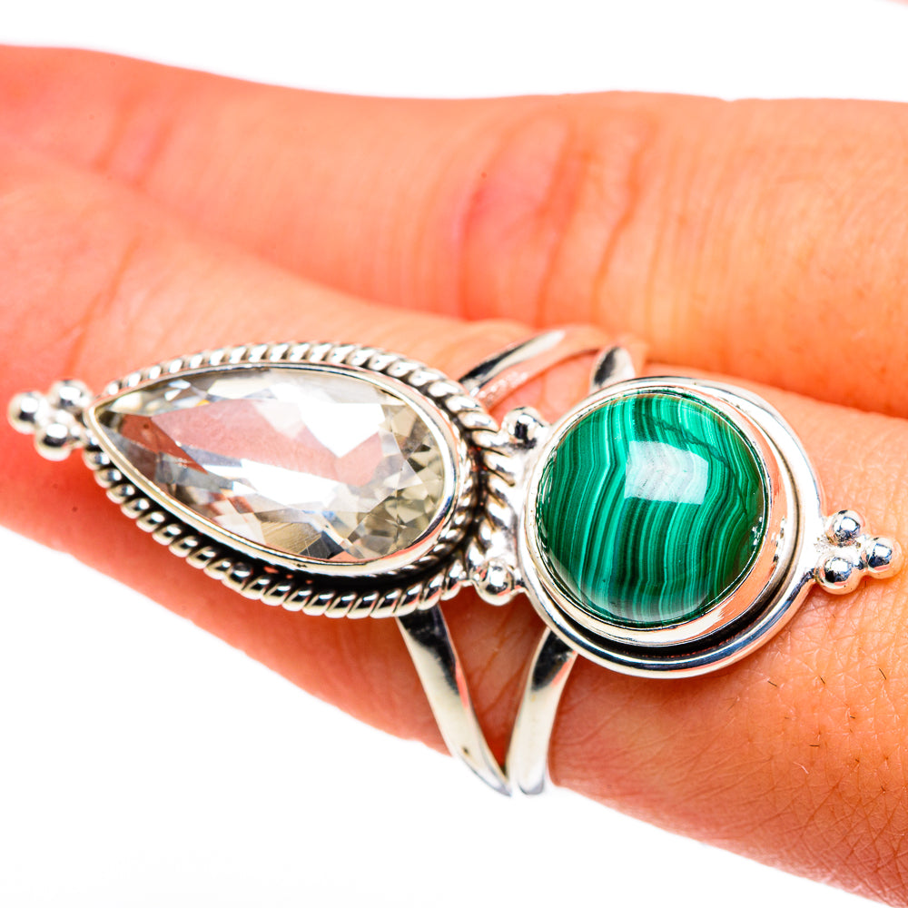 Malachite Rings handcrafted by Anasilvercos - RING86696