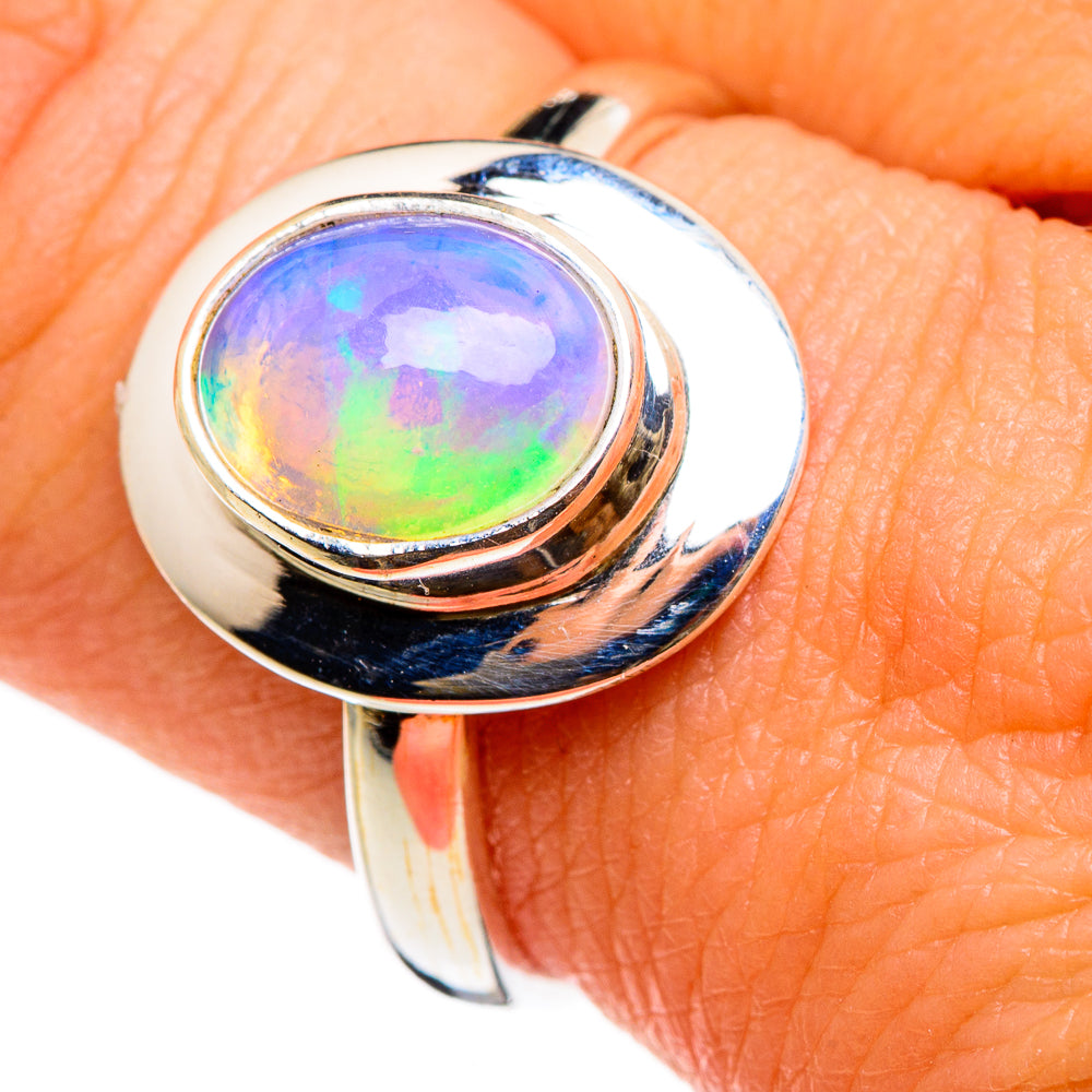Ethiopian Opal Rings handcrafted by Anasilvercos - RING86730