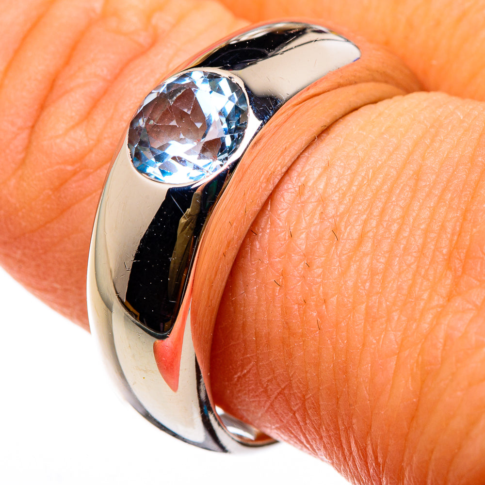 Blue Topaz Rings handcrafted by Anasilvercos - RING86735