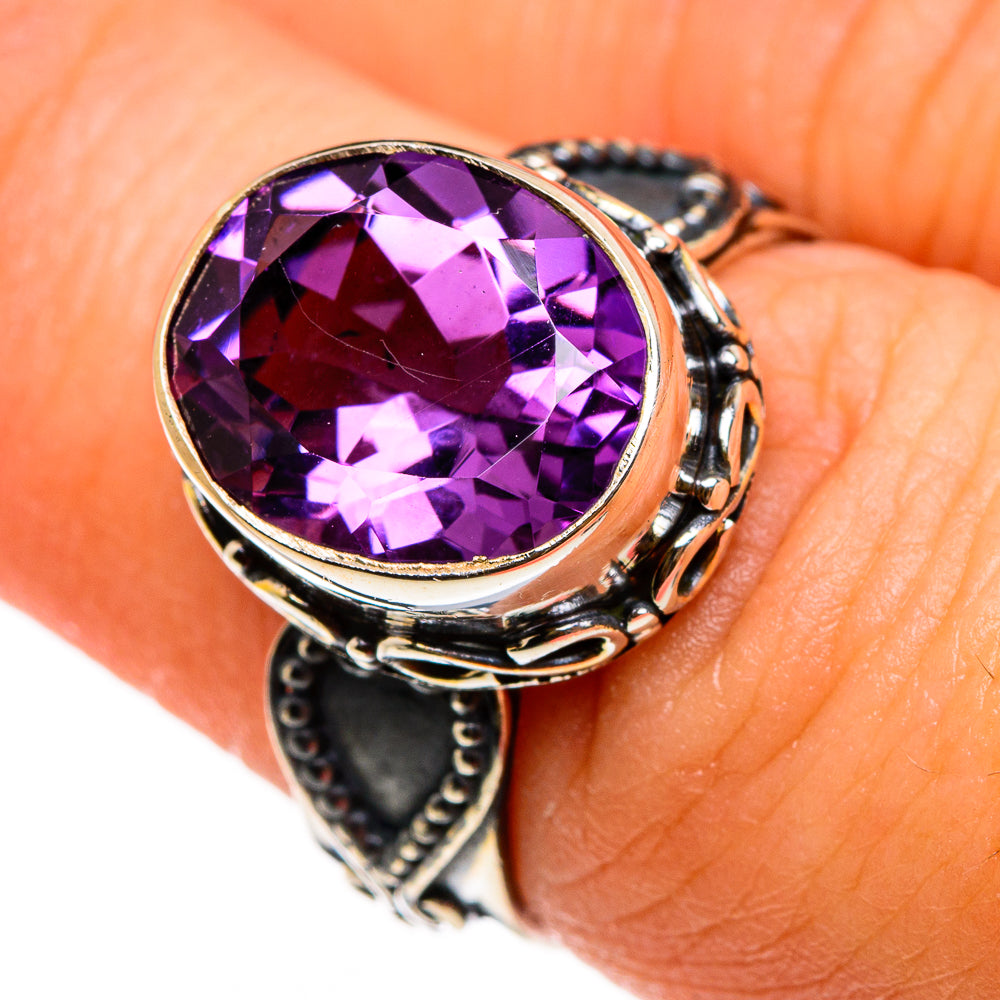 Amethyst Rings handcrafted by Anasilvercos - RING86751