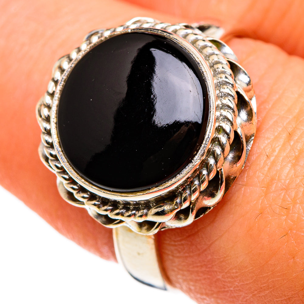 Black Onyx Rings handcrafted by Anasilvercos - RING86754