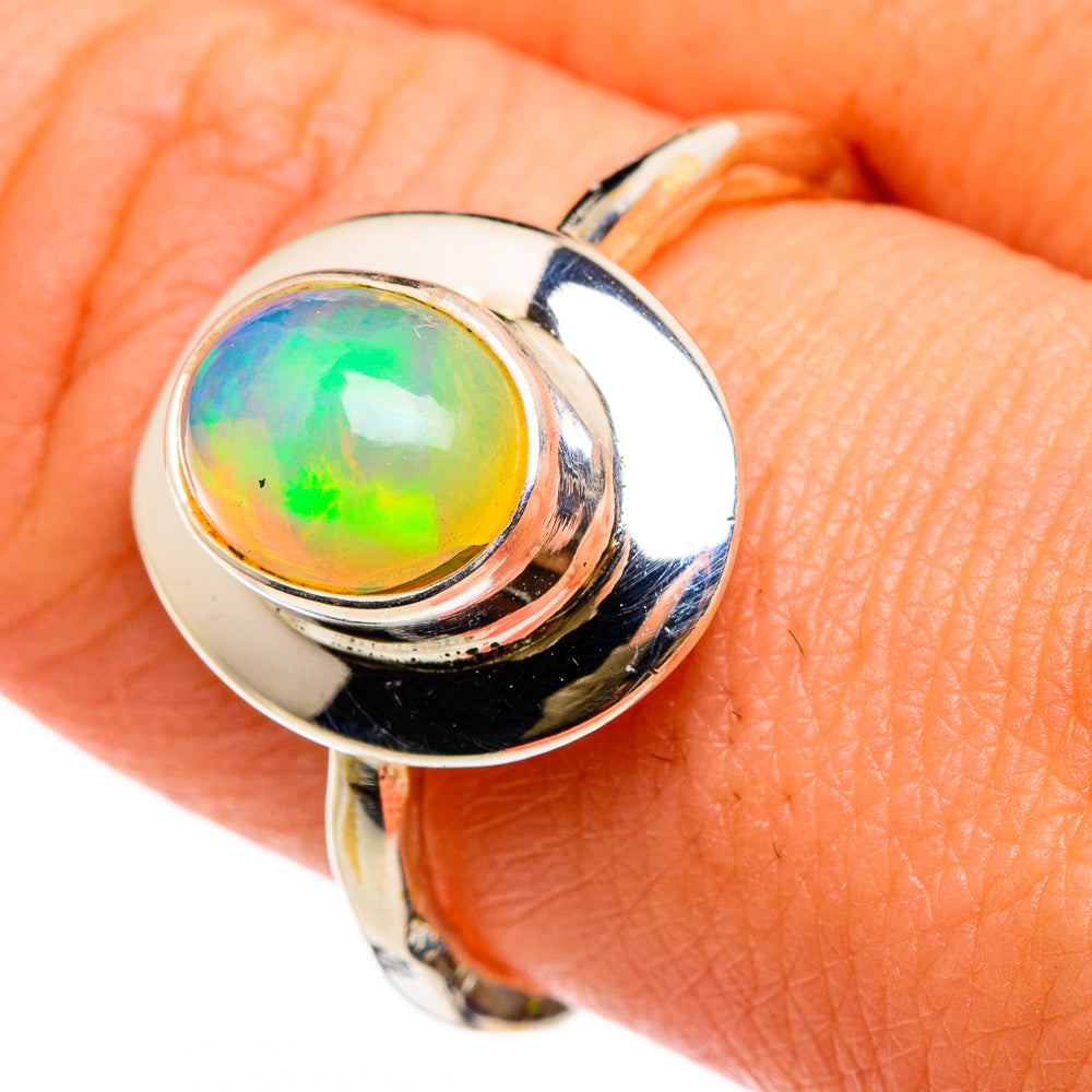 Ethiopian Opal Rings handcrafted by Anasilvercos - RING86760