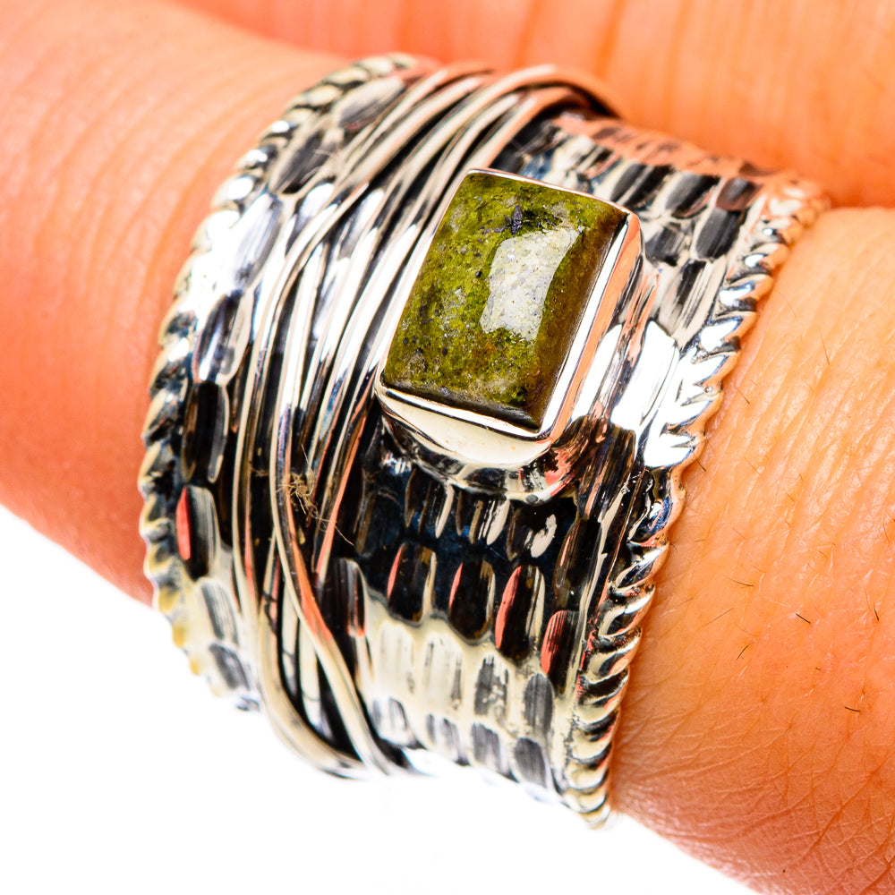 Rainforest Jasper Rings handcrafted by Anasilvercos - RING86768