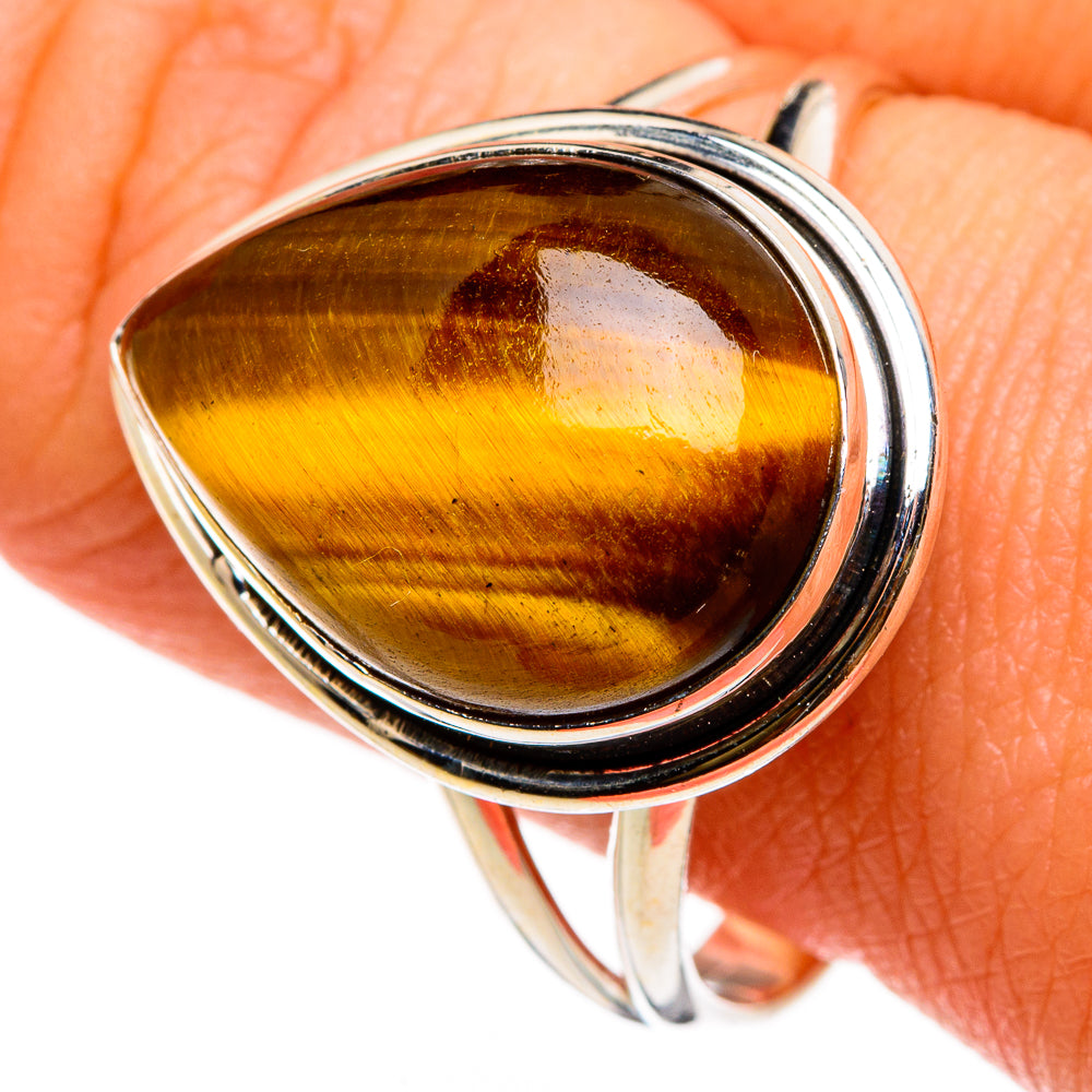 Tiger Eye Rings handcrafted by Anasilvercos - RING86771