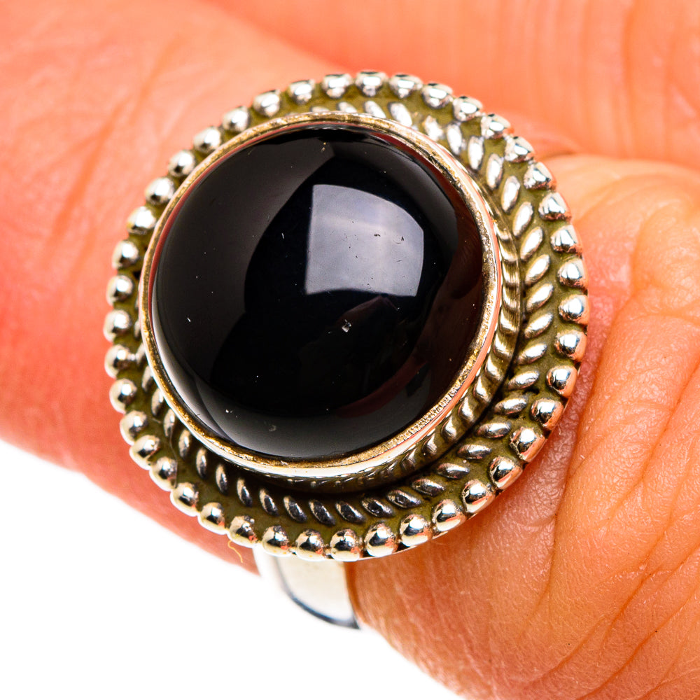 Black Onyx Rings handcrafted by Anasilvercos - RING86784