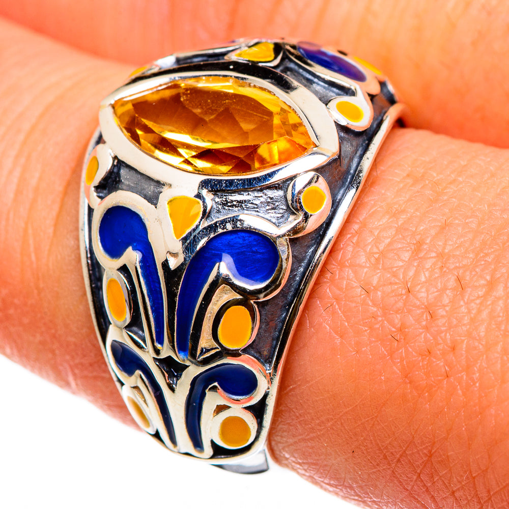 Citrine Rings handcrafted by Anasilvercos - RING86789