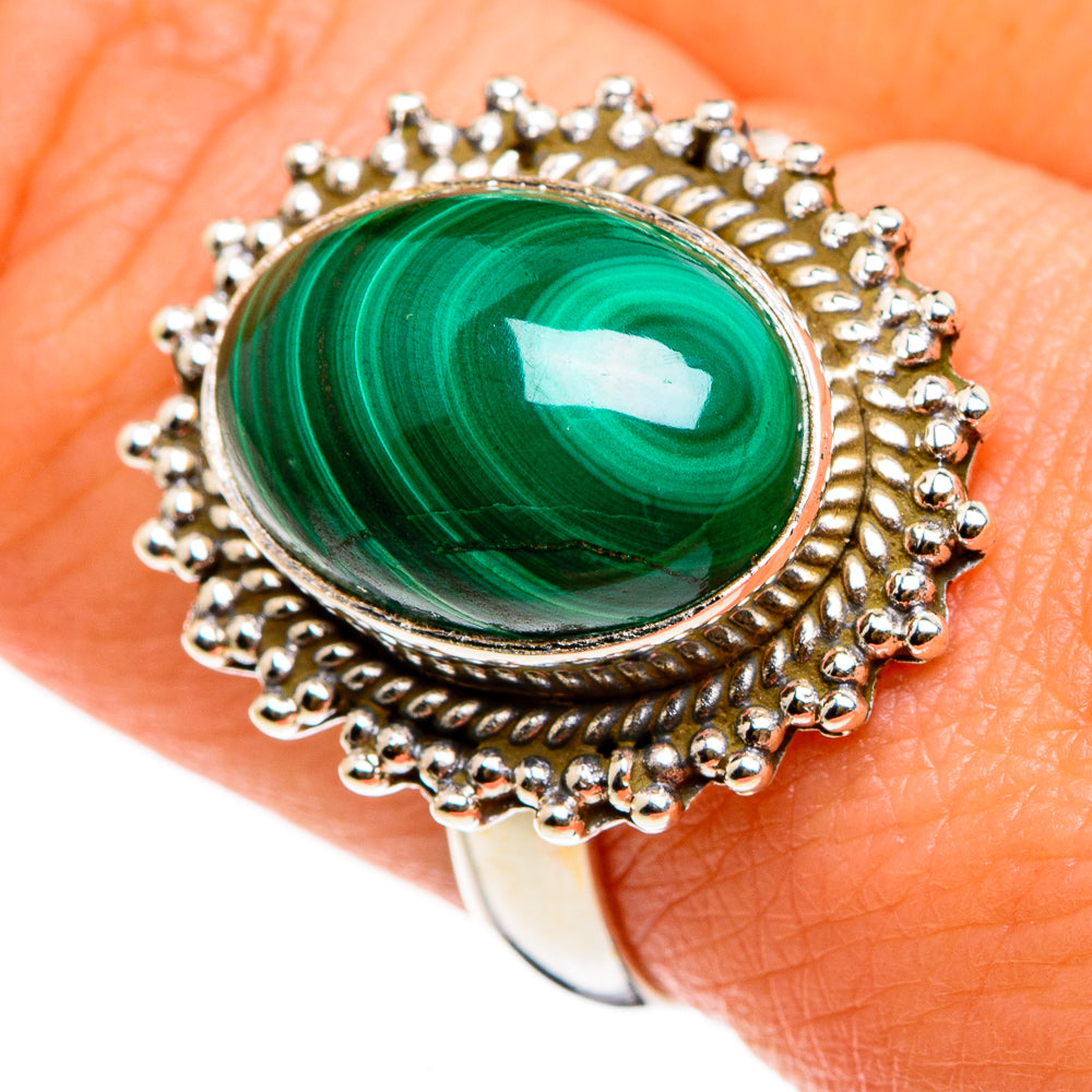 Malachite Rings handcrafted by Anasilvercos - RING86832