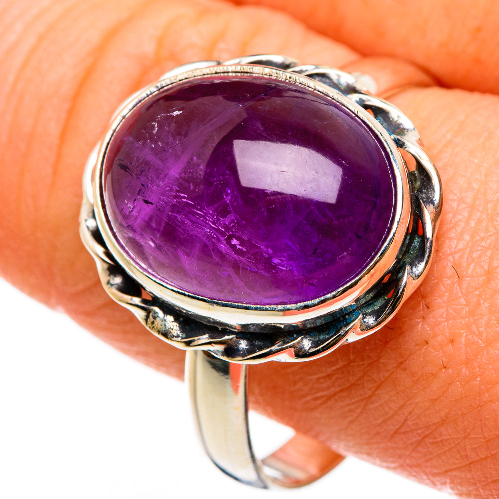 Amethyst Rings handcrafted by Anasilvercos - RING86846