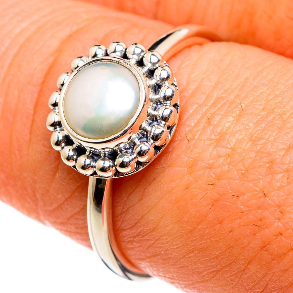 Cultured Pearl Rings handcrafted by Anasilvercos - RING86852