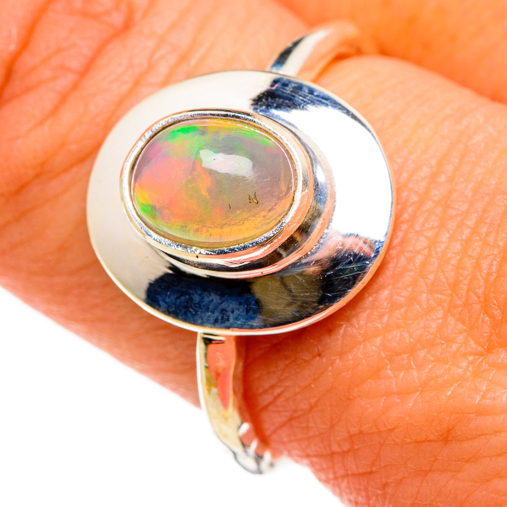 Ethiopian Opal Rings handcrafted by Anasilvercos - RING86855