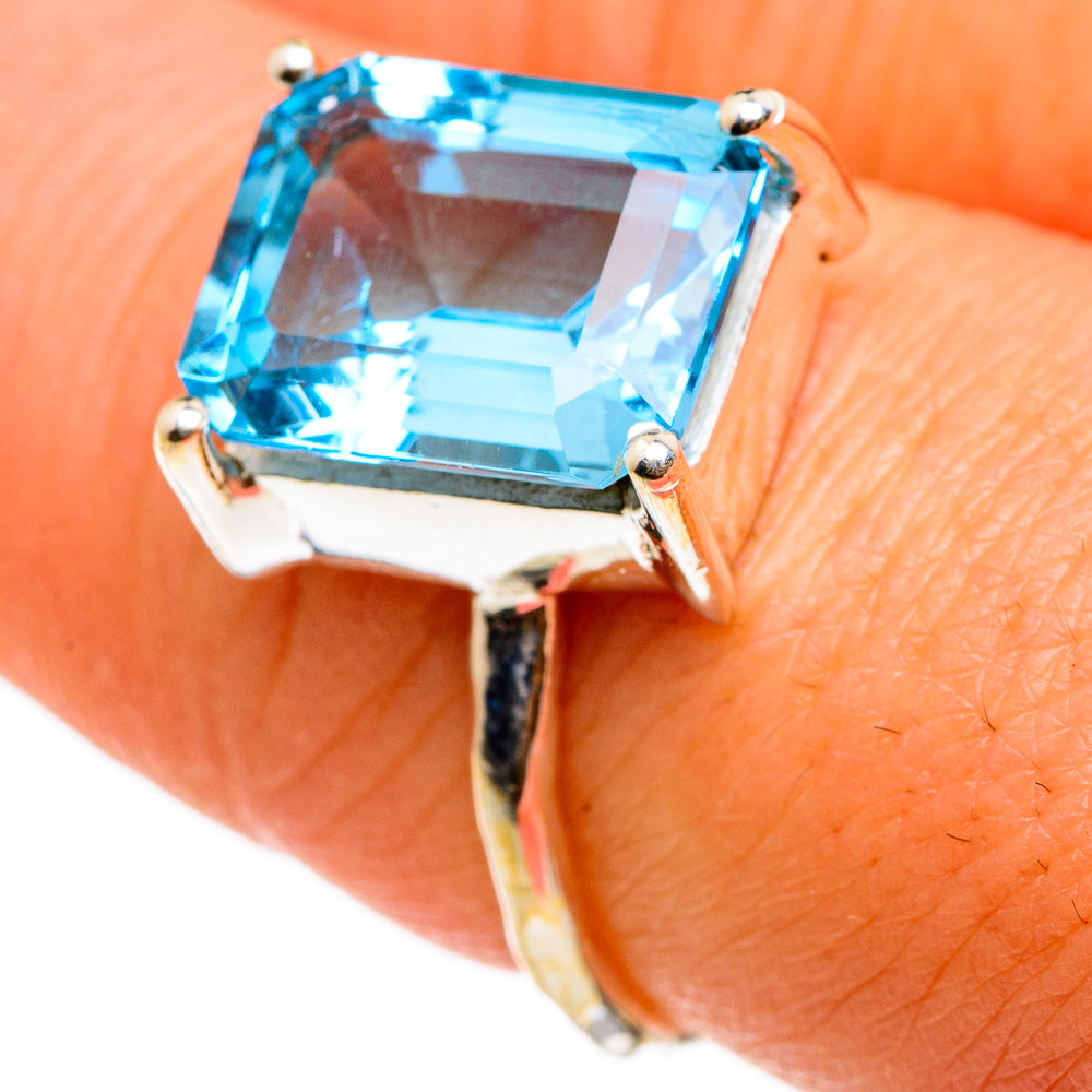 Blue Topaz Rings handcrafted by Anasilvercos - RING86858
