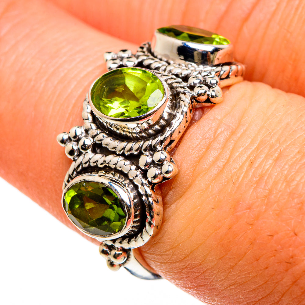 Peridot Rings handcrafted by Anasilvercos - RING86866