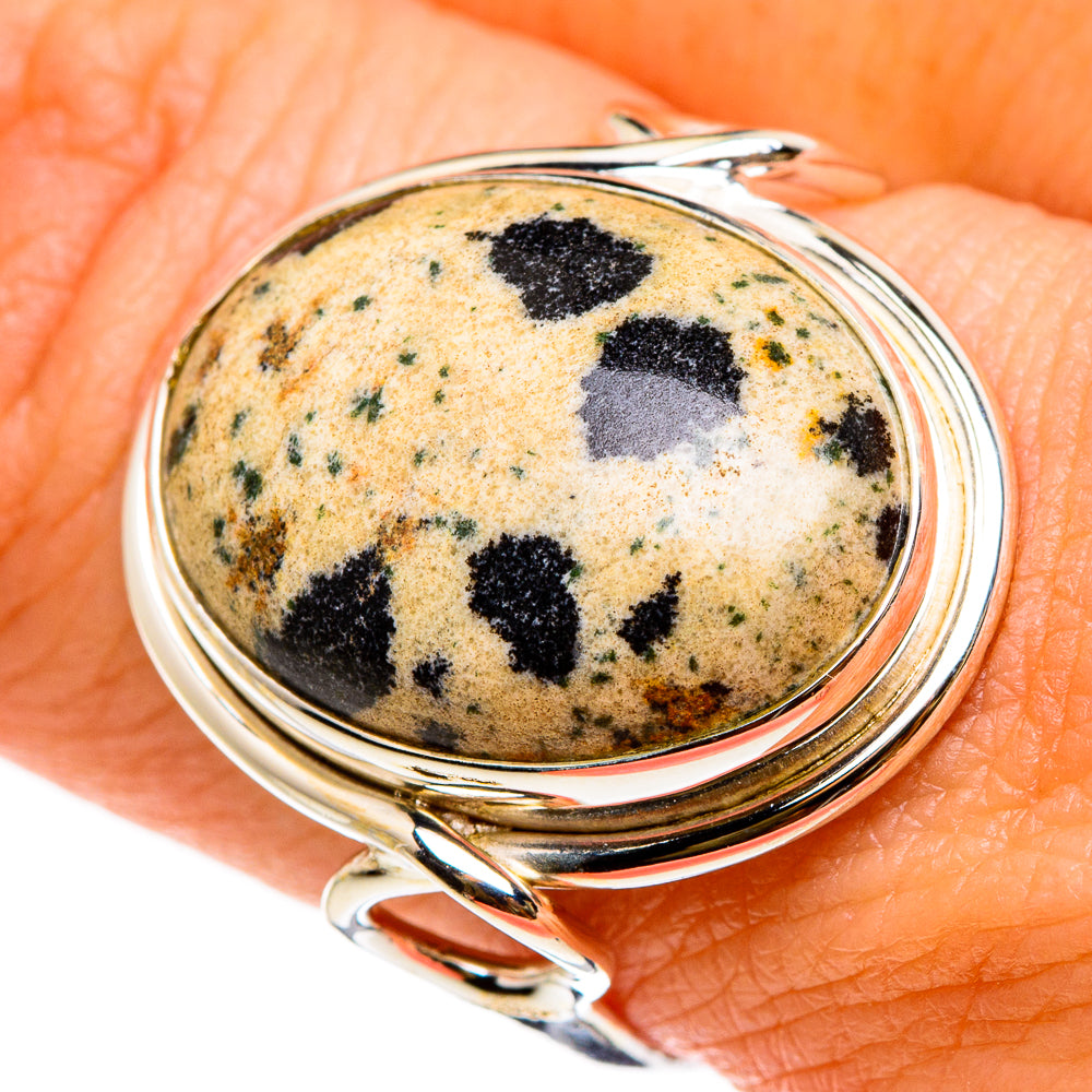 Dalmatian Jasper Rings handcrafted by Anasilvercos - RING86868