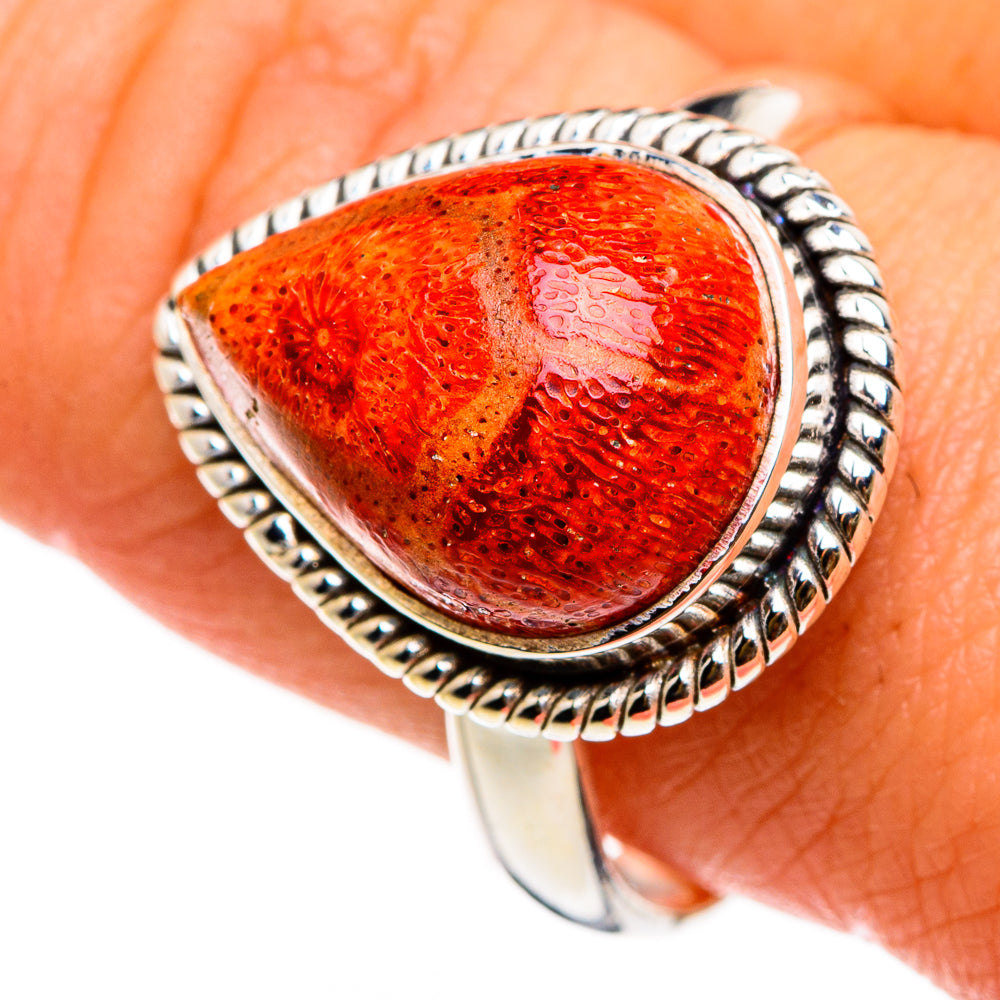 Sponge Coral Rings handcrafted by Anasilvercos - RING86871