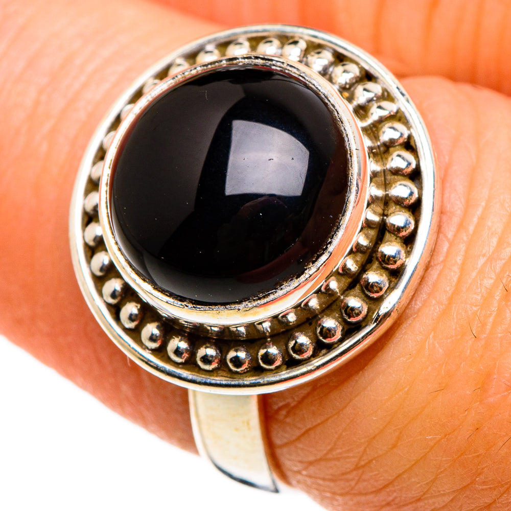 Black Onyx Rings handcrafted by Anasilvercos - RING86879