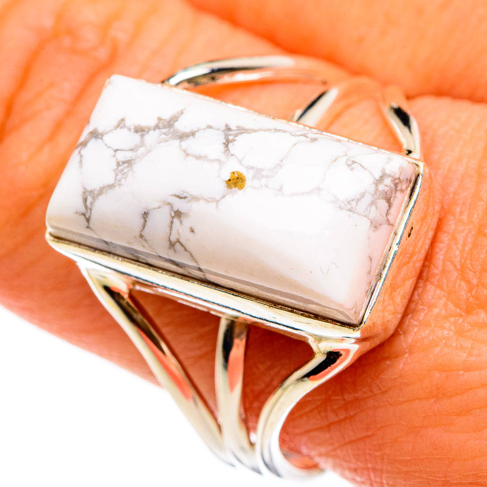 Howlite Rings handcrafted by Anasilvercos - RING86882