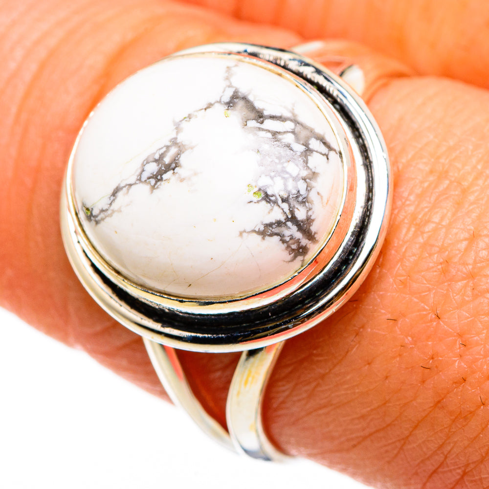 Howlite Rings handcrafted by Anasilvercos - RING86883