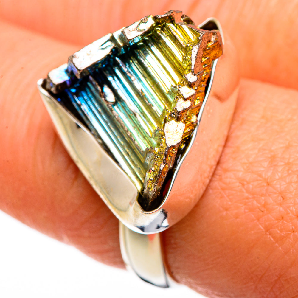 Bismuth Crystal Rings handcrafted by Anasilvercos - RING86884