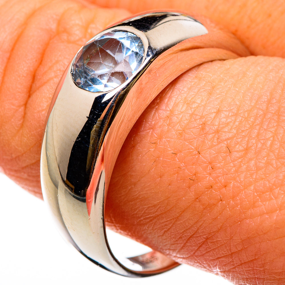 Blue Topaz Rings handcrafted by Anasilvercos - RING86886