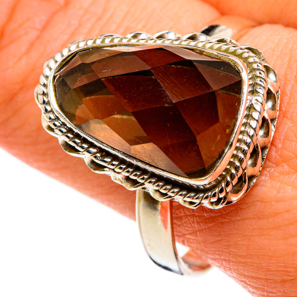 Smoky Quartz Rings handcrafted by Anasilvercos - RING86900