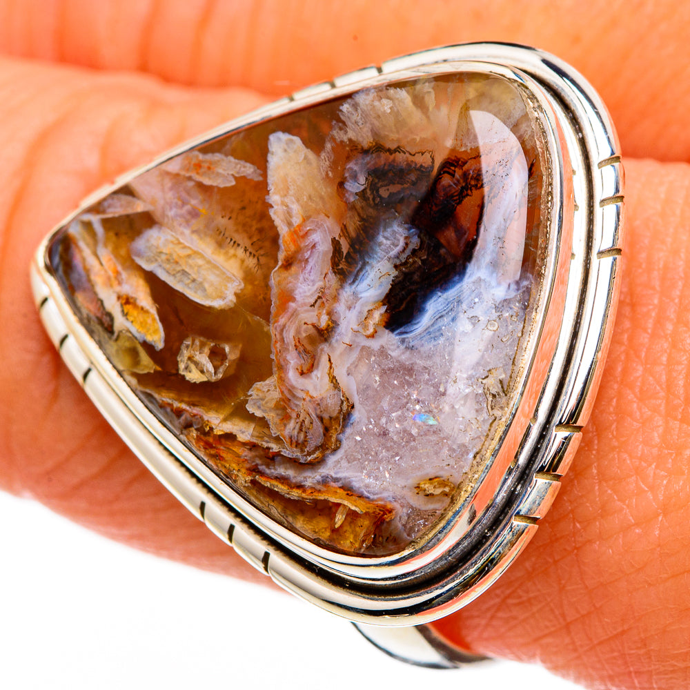 Turkish Tube Agate Rings handcrafted by Anasilvercos - RING86901