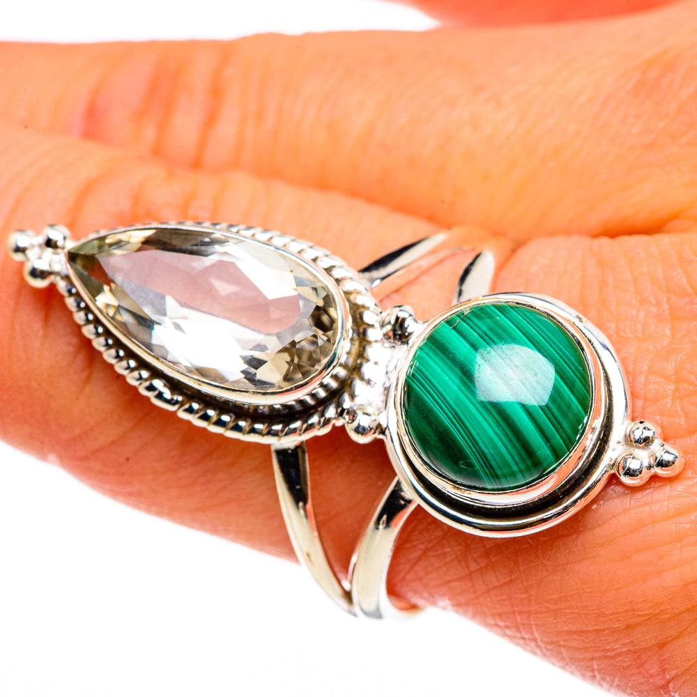 Malachite Rings handcrafted by Anasilvercos - RING86939