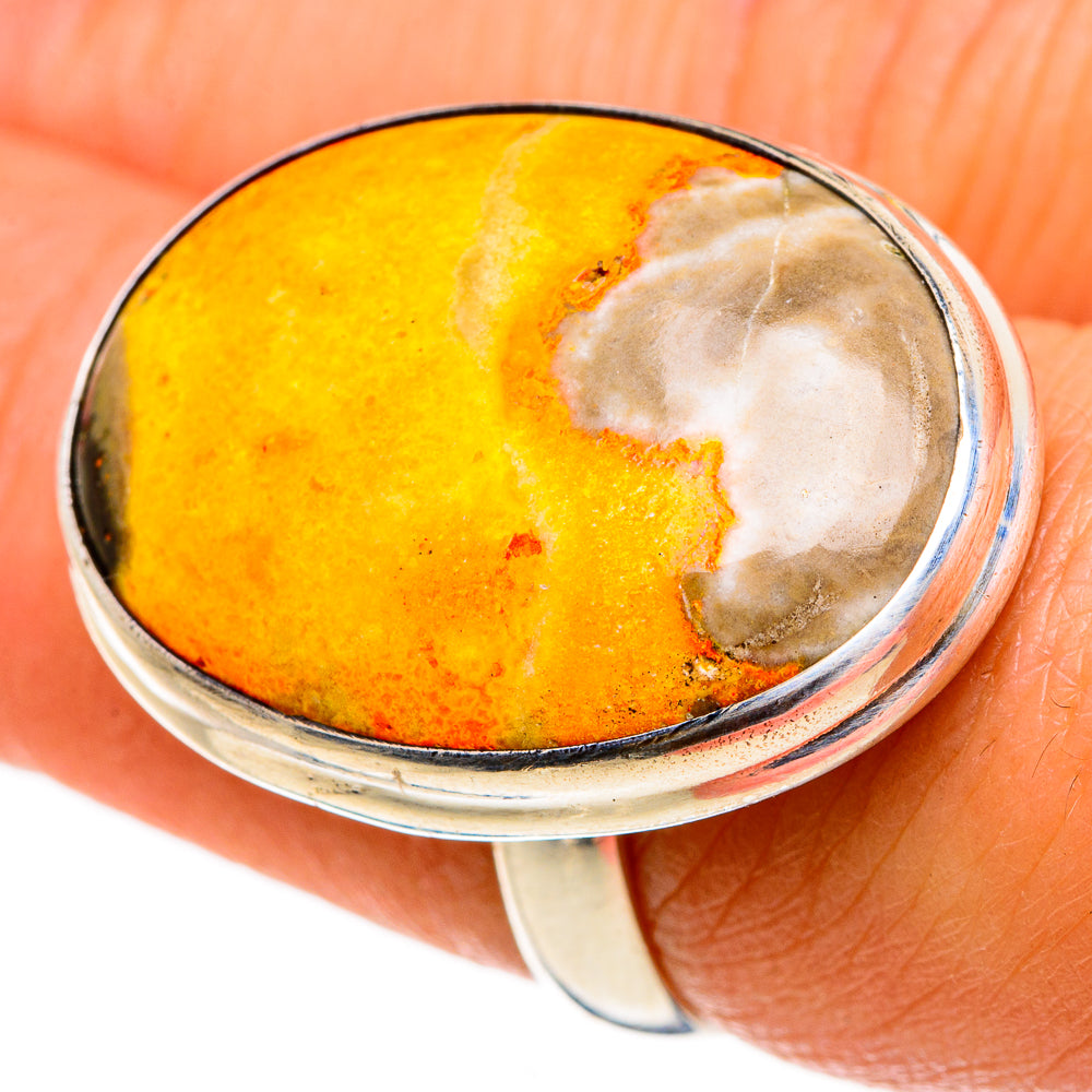 Bumble Bee Jasper Rings handcrafted by Anasilvercos - RING86968