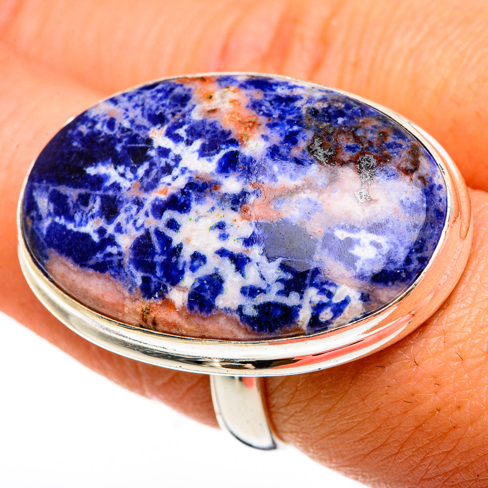 Sodalite Rings handcrafted by Anasilvercos - RING86976