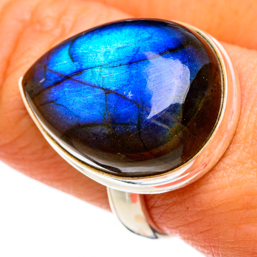 Labradorite Rings handcrafted by Anasilvercos - RING86977