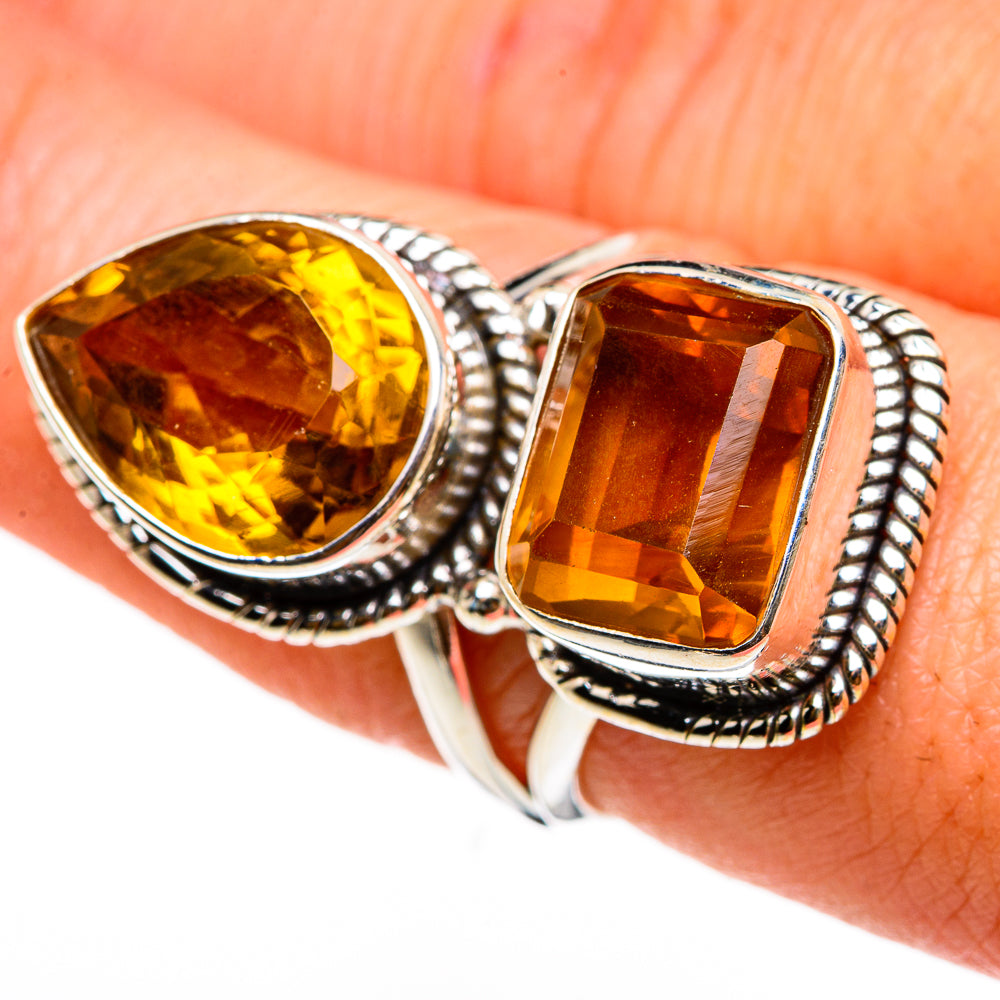 Mandarin Citrine Rings handcrafted by Anasilvercos - RING86992