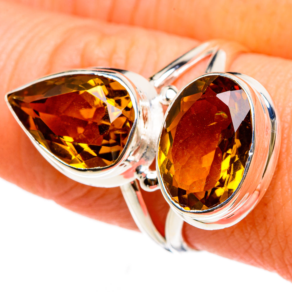 Mandarin Citrine Rings handcrafted by Anasilvercos - RING86993