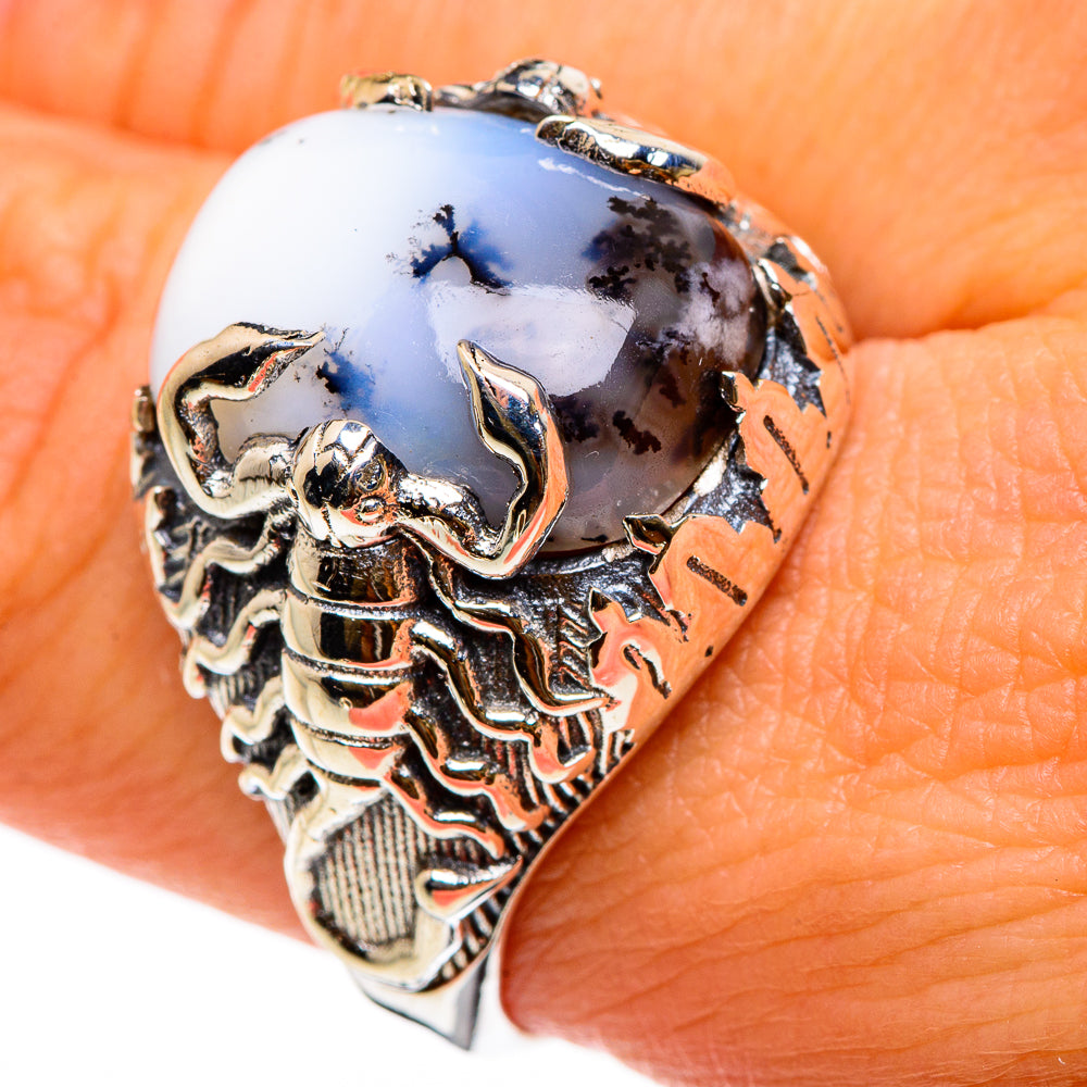 Dendritic Opal Rings handcrafted by Anasilvercos - RING86996